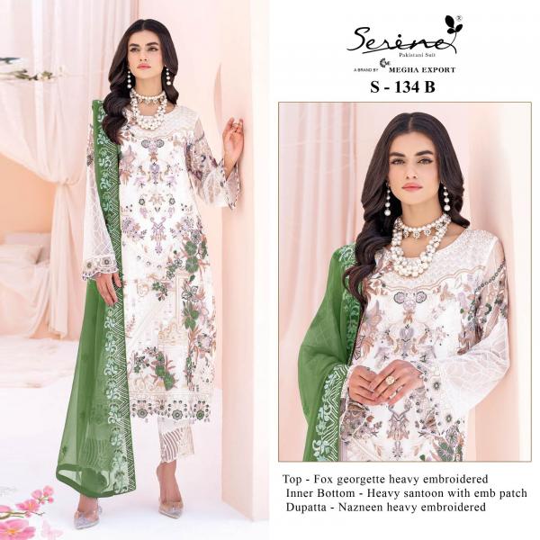 Serine S 134 A To D Fancy Georgette Pakistani Suit Collection